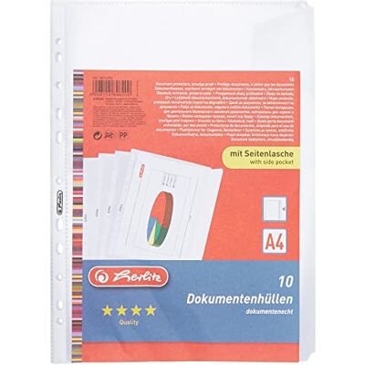 herlitz 5896204 dokumentfodral A4 PP 10-pack herlitz 5896204 dokumentfodral A4 PP 10-pack