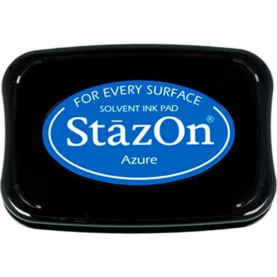 Tsukineko Azure StazOn på Pad - Bläckdyna Tsukineko Azure StazOn på Pad - Bläckdyna