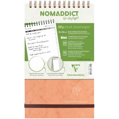 Clairefontaine 78619C Collection Age Bag Un Bloc à Spirale My.task.manager Tabac avec Chevalet Intégré A5 14,8x21cm 250 Pages Détachables DOT Papier Blanc 90g Couverture Carte Lustrée Grain Cuir Clairefontaine 78619C Collection Age Bag Un Bloc à Spirale My.task.manager Tabac avec Chevalet Intégré A5 14,8x21cm 250 Pages Détachables DOT Papier Blanc 90g Couverture Carte Lustrée Grain Cuir