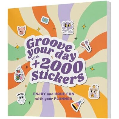 Grupo Erik Stickers, Sticker Book + 2000 Stickers, Planner Stickers, Diary Stickers, Scrapbook Stickers, Calendar Stickers, Journal Stickers, Bullet Journal Accessories Grupo Erik Stickers, Sticker Book + 2000 Stickers, Planner Stickers, Diary Stickers, Scrapbook Stickers, Calendar Stickers, Journal Stickers, Bullet Journal Accessories