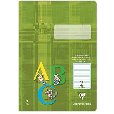 Clairefontaine 331052C – CAHIER A4 2 VT ABC 32P 90 – 25-pack Clairefontaine 331052C – CAHIER A4 2 VT ABC 32P 90 – 25-pack
