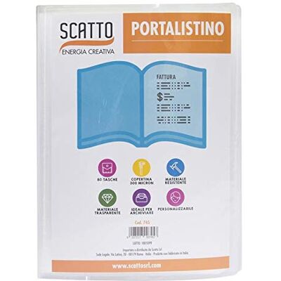 Scatto Porta Listino Personal 40 kuvert Transparent Scatto Porta Listino Personal 40 kuvert Transparent