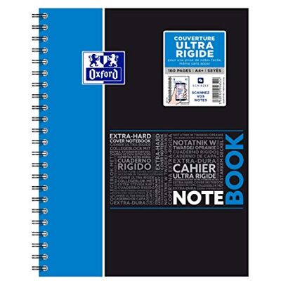 Oxford NoteBook Spirales Notebook A4+ 160 sidor stora rutor Seyes Polypro omslag slumpmässig färg Oxford NoteBook Spirales Notebook A4+ 160 sidor stora rutor Seyes Polypro omslag slumpmässig färg
