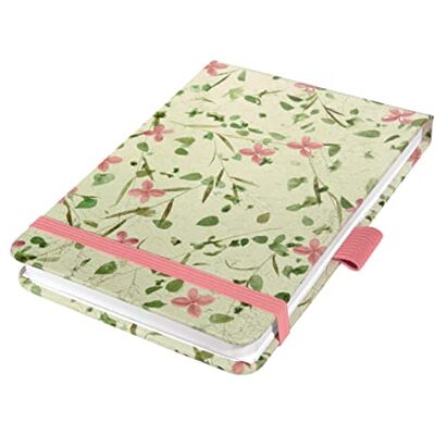 Sigel JN340 Notizblock Jolie, A6+, dotted, rosa, grün: Notebook Jolie, Beauty, Bloom Rose, Hardcover Sigel JN340 Notizblock Jolie, A6+, dotted, rosa, grün: Notebook Jolie, Beauty, Bloom Rose, Hardcover