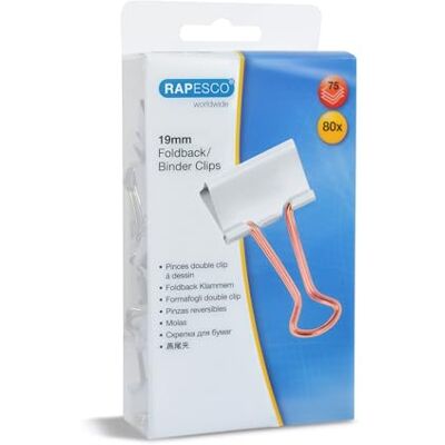 Rapesco 1508 19 mm Pappersklämmor, Vit med Roséguldfärgade, 80 Pack Vit och brons, 75 ark kapacitet Rapesco 1508 19 mm Pappersklämmor, Vit med Roséguldfärgade, 80 Pack Vit och brons, 75 ark kapacitet