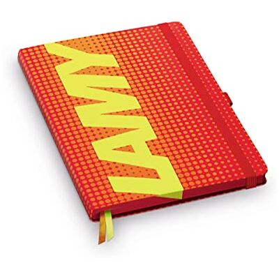 Lamy paper softcover A5-anteckningsbok 810 – format DIN A5 (145 x 210 mm) i färgen glansig röd linjering, 192 sidor och elastiskt band Lamy paper softcover A5-anteckningsbok 810 – format DIN A5 (145 x 210 mm) i färgen glansig röd linjering, 192 sidor och elastiskt band