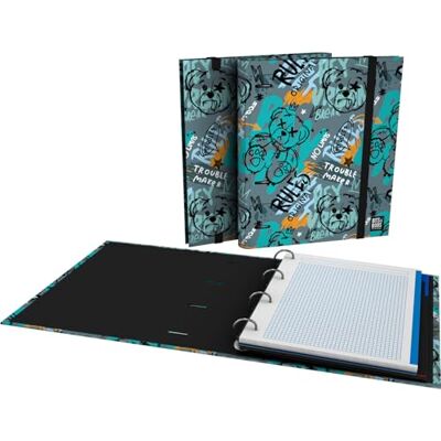 Grafoplás Grafoplas 4-ringpärm med a4 påfyllning, inklusive 100 kvadratiska ark 5 x 5 90 g färgkant, avdelare, kuvert, ergonomisk böjd rygg, Carpebook Bear & Bobs Pop Up Design Grafoplás Grafoplas 4-ringpärm med a4 påfyllning, inklusive 100 kvadratiska ark 5 x 5 90 g färgkant, avdelare, kuvert, ergonomisk böjd rygg, Carpebook Bear & Bobs Pop Up Design