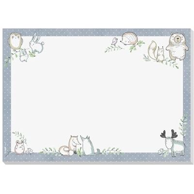 Sigel Odaterat pappersskrivbordsunderlägg A3 HO910, Woodland Creatures, 80 g/m² FSC, avrivningsdyna, halkfri, pastellblå/pastellgrön/sandbrun Sigel Odaterat pappersskrivbordsunderlägg A3 HO910, Woodland Creatures, 80 g/m² FSC, avrivningsdyna, halkfri, pastellblå/pastellgrön/sandbrun