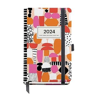 Miquelrius Årlig agenda 2024, Dag sida, Passport storlek 90 x 140 mm, Hårt lock, sydd bindning, Gummiförslutning, Spanska, Engelska och portugisiska, Abstrakt konst Miquelrius Årlig agenda 2024, Dag sida, Passport storlek 90 x 140 mm, Hårt lock, sydd bindning, Gummiförslutning, Spanska, Engelska och portugisiska, Abstrakt konst