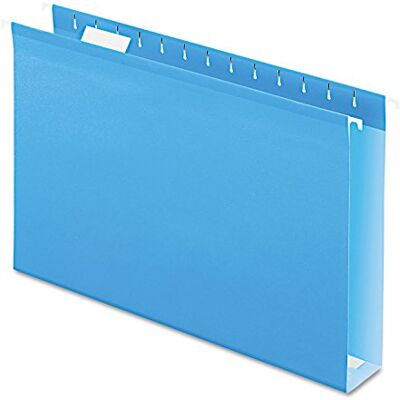 Pendaflex 04153X2 BLU Extra kapacitet förstärkta hängande mappar, 2 tum, juridisk storlek, blå, 1/5 skärning, 25/BX (4153x2 BLU) Pendaflex 04153X2 BLU Extra kapacitet förstärkta hängande mappar, 2 tum, juridisk storlek, blå, 1/5 skärning, 25/BX (4153x2 BLU)