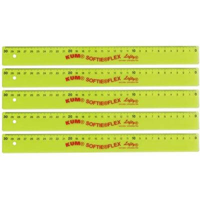 KUM AZ902.02.16-G – linjal 30 cm (12 tum) för vänsterhänta, grön flexibel skolmaterial, 5 stycken KUM AZ902.02.16-G – linjal 30 cm (12 tum) för vänsterhänta, grön flexibel skolmaterial, 5 stycken