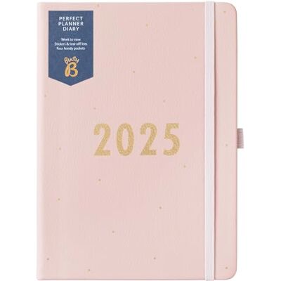 Busy B 2025 veckodagboksplanerare med rosa konstläder fodral – A5 vardagsorganisatör, jan-dec – fickor, klistermärken och anteckningssidor – kompakt design för arbete, hem och skolplanering Busy B 2025 veckodagboksplanerare med rosa konstläder fodral – A5 vardagsorganisatör, jan-dec – fickor, klistermärken och anteckningssidor – kompakt design för arbete, hem och skolplanering