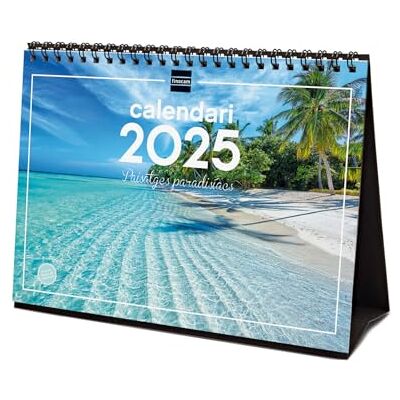 Finocam Kalender för skrivbordsbilder att skriva 2025 månad Visa januari 2025 december 2025 (12 månader) Paradislandskap katalanska Finocam Kalender för skrivbordsbilder att skriva 2025 månad Visa januari 2025 december 2025 (12 månader) Paradislandskap katalanska