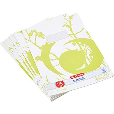 herlitz 3352507 Skrivbok, A4 16 Sidor, Linjestil 25, Paket med 10 herlitz 3352507 Skrivbok, A4 16 Sidor, Linjestil 25, Paket med 10