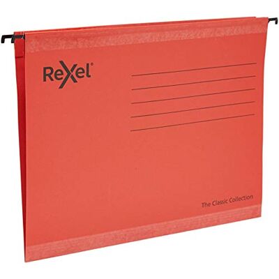 Rexel 2115588 Klassisk förstärkt A4 upphängningsfil A4 Röd Rexel 2115588 Klassisk förstärkt A4 upphängningsfil A4 Röd