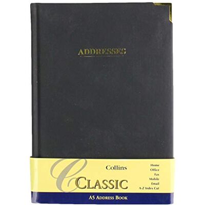 Collins 9000V Classic A5 telefon- och adressbok svart Collins 9000V Classic A5 telefon- och adressbok svart