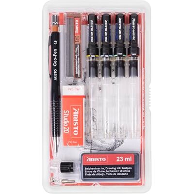 Aristo AH64152 MG1 bläckpenna studio set Aristo AH64152 MG1 bläckpenna studio set