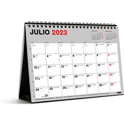 Miquelrius Stationär kalender 18 Månader, från Juli 2023 till December 2024, A5-storlek, Grå Miquelrius Stationär kalender 18 Månader, från Juli 2023 till December 2024, A5-storlek, Grå