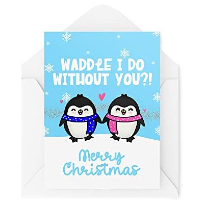 Tongue in Peach Roliga nya julkort Waddle I Do Without You?! Julklapp julfirande Skämt rolig CBH1379 Tongue in Peach Roliga nya julkort Waddle I Do Without You?! Julklapp julfirande Skämt rolig CBH1379