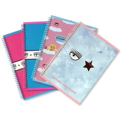 Pigna Maxi Skip Chiara Ferragni, A4, 4-pack Pigna Maxi Skip Chiara Ferragni, A4, 4-pack