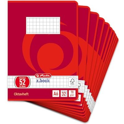 herlitz 413633 oktavhäftning A6/32 (rutig) FSC Mixed 10-pack motiv sorterad herlitz 413633 oktavhäftning A6/32 (rutig) FSC Mixed 10-pack motiv sorterad