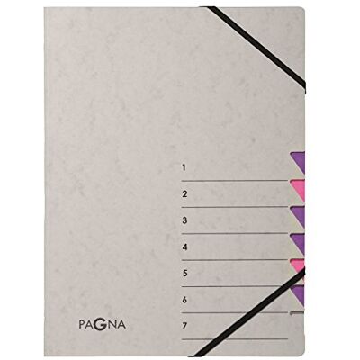 Pagna 44307-10 mapp 7 fack Easy Grey 1–7 lila Pagna 44307-10 mapp 7 fack Easy Grey 1–7 lila