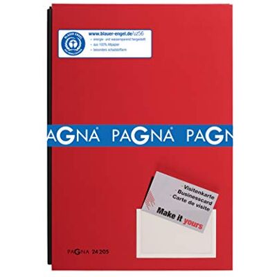 Pagna signaturmapp röd, 20 delar, med färgband och töjbar baksida Pagna signaturmapp röd, 20 delar, med färgband och töjbar baksida