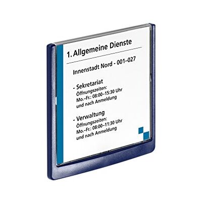 Durable 486207 DÖRRSKYLT CLICK SIGN 149x148,5mm, mörkblå Durable 486207 DÖRRSKYLT CLICK SIGN 149x148,5mm, mörkblå