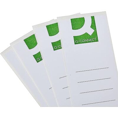 Q-Connect Q Connect 10-pack etiketter för pärmpärmar Q-Connect Q Connect 10-pack etiketter för pärmpärmar