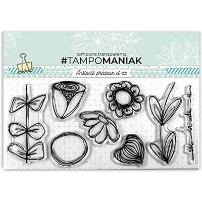 Tampomaniak stämplar, transparent, liten Tampomaniak stämplar, transparent, liten