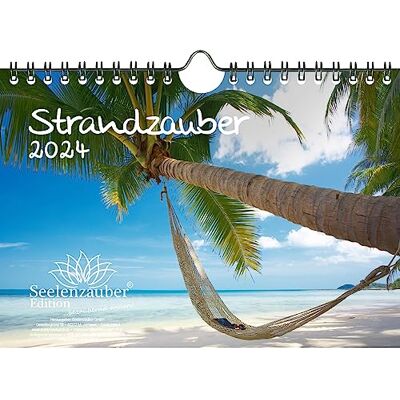 Seelenzauber Strandmagi DIN A5 väggkalender för 2024 strand strand semester resa långväga – sjömagi Seelenzauber Strandmagi DIN A5 väggkalender för 2024 strand strand semester resa långväga – sjömagi
