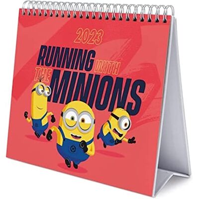 Grupo Erik CS23031 skrivbordskalender 2023, 12 månaders planerare, Minions Grupo Erik CS23031 skrivbordskalender 2023, 12 månaders planerare, Minions