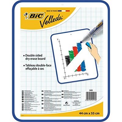 BIC Velleda Dry Wipe White Board 44 x 55 cm dubbelsidig bräda BIC Velleda Dry Wipe White Board 44 x 55 cm dubbelsidig bräda