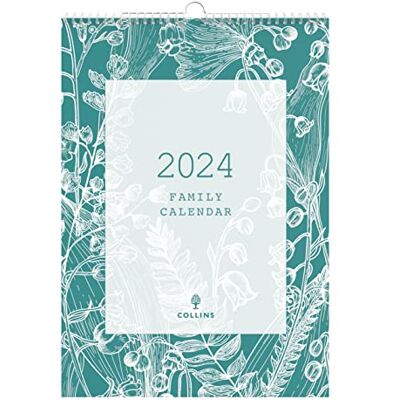 Collins Debden Tara 2024 Väggkalender för familjen Livsstilsplanerare och organiserare för kontor, arbete, personlig och hem Januari till december 2024 Dagbok veckovis - TAFC135-24 Collins Debden Tara 2024 Väggkalender för familjen Livsstilsplanerare och organiserare för kontor, arbete, personlig och hem Januari till december 2024 Dagbok veckovis - TAFC135-24