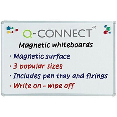 Q-Connect Q Connect Magnetisk whiteboard Drywipe anslagstavla 900 x 600 mm Q-Connect Q Connect Magnetisk whiteboard Drywipe anslagstavla 900 x 600 mm