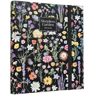 Grupo Erik 4 Ring Binder A4 Sleepless Garden A4 Folder with Elastic closure, School Folders for Paperwork, Back to School Supplies Cute Stationery Essentials Grupo Erik 4 Ring Binder A4 Sleepless Garden A4 Folder with Elastic closure, School Folders for Paperwork, Back to School Supplies Cute Stationery Essentials