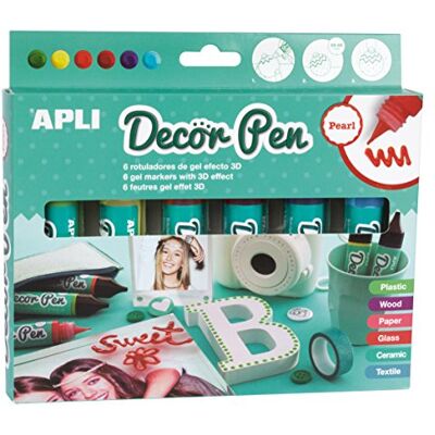 APLI 14966 Dekor Pen pärla 6 st APLI 14966 Dekor Pen pärla 6 st