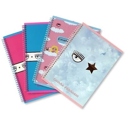 Pigna Quaderno Skip Chiara Ferragni, A5-format, 4-pack Pigna Quaderno Skip Chiara Ferragni, A5-format, 4-pack