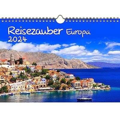 Seelenzauber Resemagi Europa DIN A4-kalender för 2024 semester strand resa Europa stad och land – sjömagi Seelenzauber Resemagi Europa DIN A4-kalender för 2024 semester strand resa Europa stad och land – sjömagi