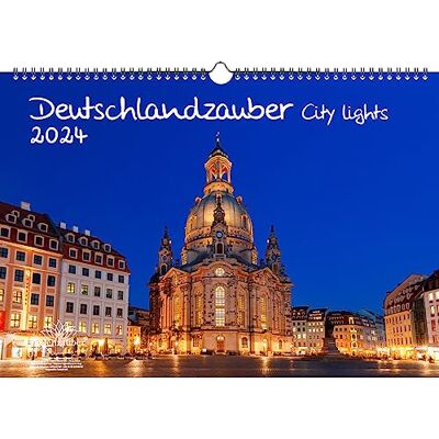 Seelenzauber Tyskland magi City Lights DIN A3-kalender för 2024 nattliga städer Tyskland – sjömagi Seelenzauber Tyskland magi City Lights DIN A3-kalender för 2024 nattliga städer Tyskland – sjömagi