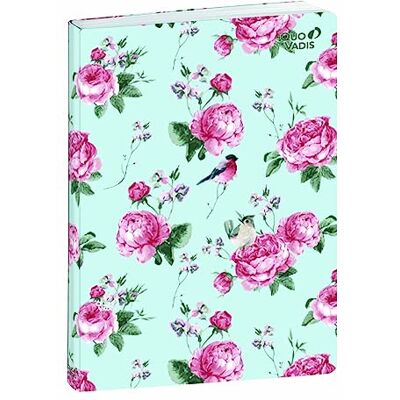 Quo Vadis Kollektion: Snygg carnet 21 prickar linjerad 15 x 21 cm gobelänger Quo Vadis Kollektion: Snygg carnet 21 prickar linjerad 15 x 21 cm gobelänger