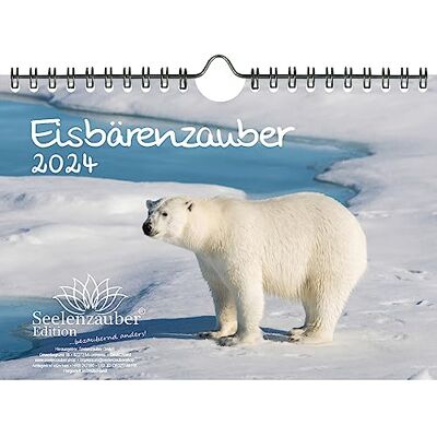 Seelenzauber Isbjörnmagi DIN A5 väggkalender för 2024 isbjörn – själsmagi Seelenzauber Isbjörnmagi DIN A5 väggkalender för 2024 isbjörn – själsmagi