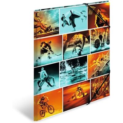 HERMA 19859 samlarmapp DIN A3 ArtLine Sports, stabil plast, organisationsmapp med tryckta innerflikar och elastiskt band, dokumentmapp för barn, pojkar och flickor HERMA 19859 samlarmapp DIN A3 ArtLine Sports, stabil plast, organisationsmapp med tryckta innerflikar och elastiskt band, dokumentmapp för barn, pojkar och flickor