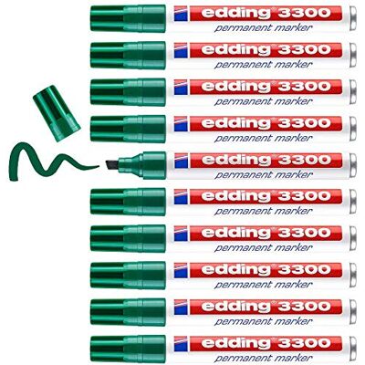 edding Permanentmarkker 3300, Märkpennor, Påfyllbar, 1–5 mm, Grön edding Permanentmarkker 3300, Märkpennor, Påfyllbar, 1–5 mm, Grön