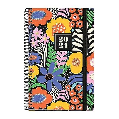 Miquelrius Årlig agenda 2024, Dag sida, Aktiv storlek 117 x 182 mm, Hårt lock, Spiralbindning, Catalanska, Engelska och portugisiska, Blomsterträdgård Miquelrius Årlig agenda 2024, Dag sida, Aktiv storlek 117 x 182 mm, Hårt lock, Spiralbindning, Catalanska, Engelska och portugisiska, Blomsterträdgård