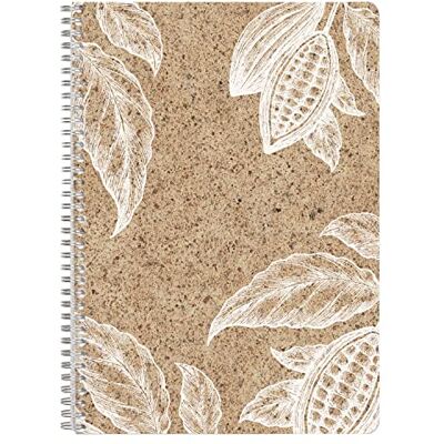 Clairefontaine 83544C Un Cahier à Spirale Couverture Papier à base de coques de cacao A4 21x29,7 cm 148 Pages Lignées avec Marge papier ivoire 90g 3 visuels, livraison aléatoire Clairefontaine 83544C Un Cahier à Spirale Couverture Papier à base de coques de cacao A4 21x29,7 cm 148 Pages Lignées avec Marge papier ivoire 90g 3 visuels, livraison aléatoire