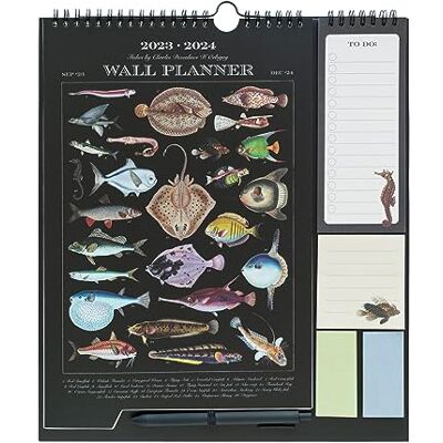 Grupo Erik Fishes By Charles Dessalines Wall Calendar 2024 Monthly Planner 16 Months Sep 2023 Dec 2024 11.8 x 13.4 inches / 30 x 34 cm Cute Stationery With Stickers/Pen/Shopping List Grupo Erik Fishes By Charles Dessalines Wall Calendar 2024 Monthly Planner 16 Months Sep 2023 Dec 2024 11.8 x 13.4 inches / 30 x 34 cm Cute Stationery With Stickers/Pen/Shopping List