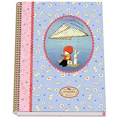 DOHE Anteckningsbok A4 Inbunden 5 mm Santoro"Poppi Loves" Messenger DOHE Anteckningsbok A4 Inbunden 5 mm Santoro"Poppi Loves" Messenger