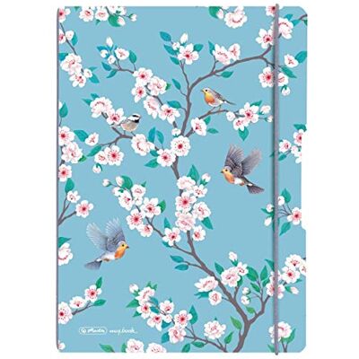 herlitz 50021543 anteckningsbok flex A4 Ladylike Birds, 2 x 40 ark linjerade och rutiga, 1 st herlitz 50021543 anteckningsbok flex A4 Ladylike Birds, 2 x 40 ark linjerade och rutiga, 1 st