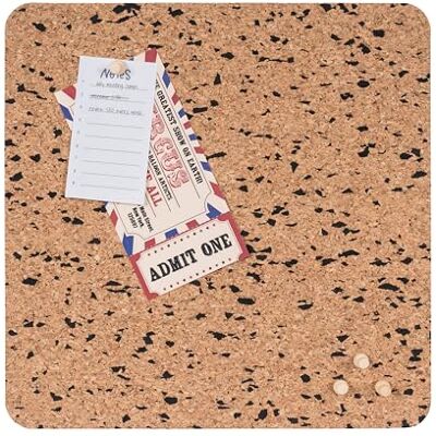 Bi-Office , Eco Ramfri Anslagstavla i Kork, 30 x 30 cm, Dubbelsidig Kork och Kork med Svart EVA, Kvadratisk, Utan Ram Bi-Office , Eco Ramfri Anslagstavla i Kork, 30 x 30 cm, Dubbelsidig Kork och Kork med Svart EVA, Kvadratisk, Utan Ram